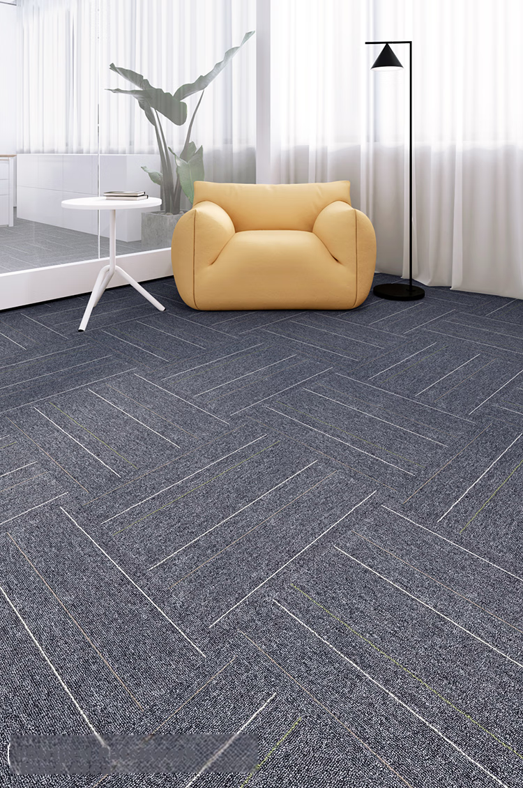 Boneng Commercial Office Carpet, Hotel Conference Room High-End Specialized Square Tile Carpet, Large Area, 8 Pieces Per Set 12