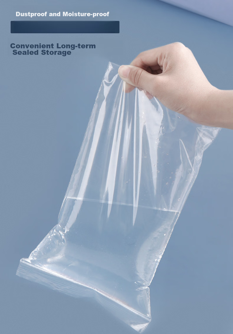SIMAA 100 Transparent Self-Sealing Bags, 275*160mm, Receipt Storage, Invoice Bags, Self-Sealing PE Moisture-Proof Bags, 6751 4