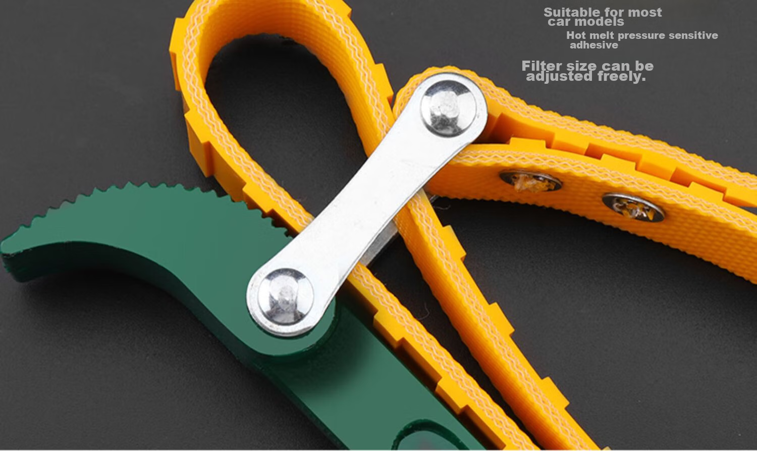 GREENER 12-Inch Belt Filter Cleaner, Household Wrench, Oil Machine Filter Tool, Filter Element Removal And Installation Non-Slip Wrench + 20 Hot Shrink Tubes 7