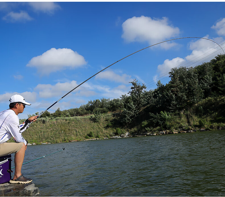 Taiyu 5.4-Meter Fishing Rod, Short Section Stream Rod, 37-Tune Carbon Fiber Ultra-Light Ultra-Hard Hand Rod, Carp And Crucian Carp Rod Set 39