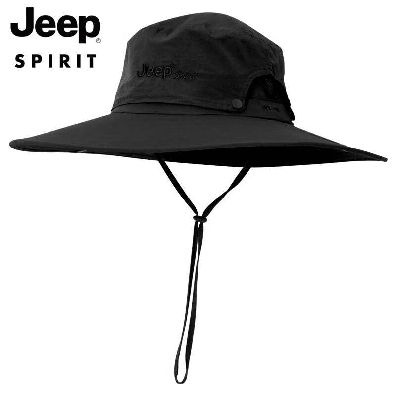 JEEP Hat, Men's Fisherman Hat, Wide Brim Sun Hat, Unisex Casual Outdoor Hiking Sports Sun Hat, A0253