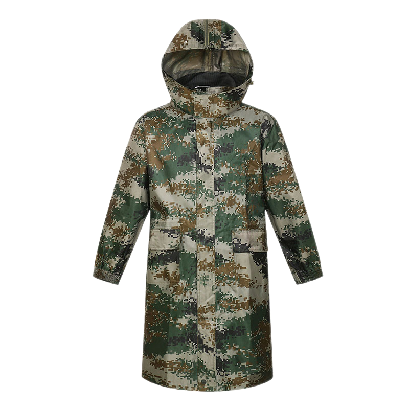 Minggu Camouflage One-Piece Raincoat Windbreaker Style Anti-Rain Adult Outdoor Polyester 3XL CW111110