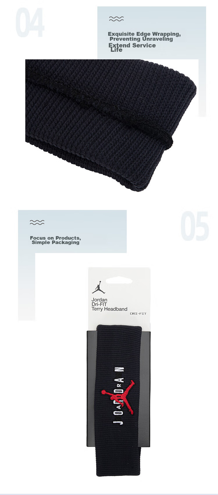 NIKE AJ Headband Sweat-Absorbing Band, J1007580134OS, Red And White, One Size Fits All 9