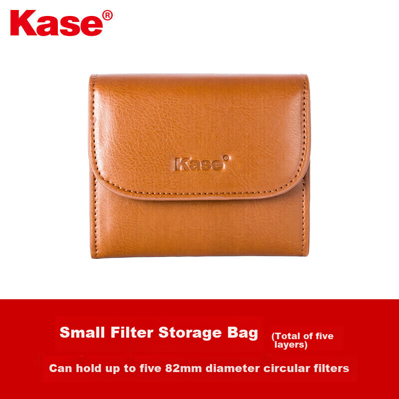 Kase Circular Filter UV Lens Protective Case, Storage Pouch, Portable Filter Protection Bag, Round Lens Case (Five-Piece Storage), Universal for Lenses up to 82mm