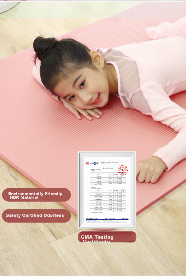 Li-Ning Yoga Mat, Non-Slip, Soundproof, Shock-Absorbing, Dance Mat, Children's Practice Mat, Thickened, Widened, Long Carpet, Specialized Floor Mat 2