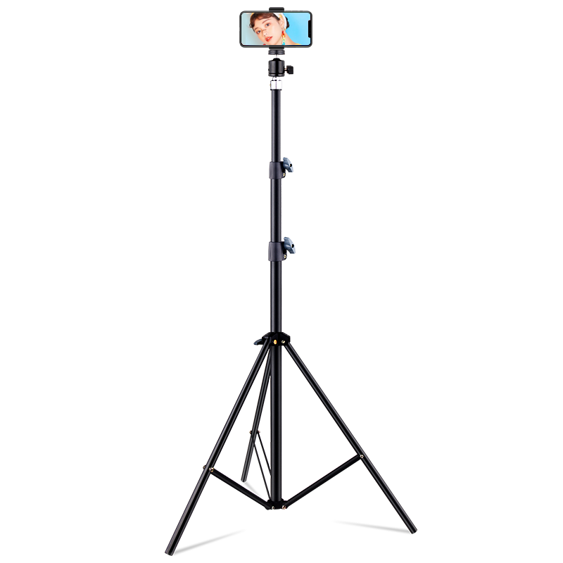 LATZZ Mobile Phone Stand, Floor-Standing Live Streaming Stand, Selfie Stick Tripod, Multifunctional Photography And Video Recording, Outdoor Portable, Online Class Recording, Video Shooting, Online Postgraduate Entrance Exam Retake Stand