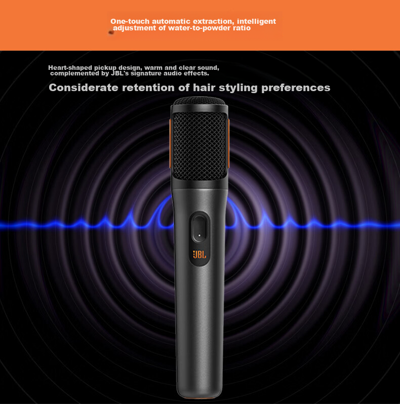 JBL PartyBox Wireless Portable Dual Wireless Microphone UHF Stereo Receiver 2