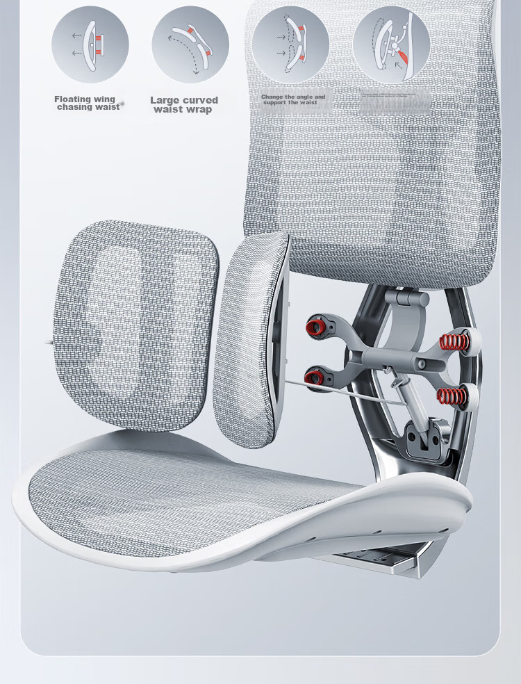 SIHOO S300 Ergonomic Chair, Computer Chair, Lumbar Support Office Chair, Ergonomic Seat, Gaming Chair with Integrated Headrest 13