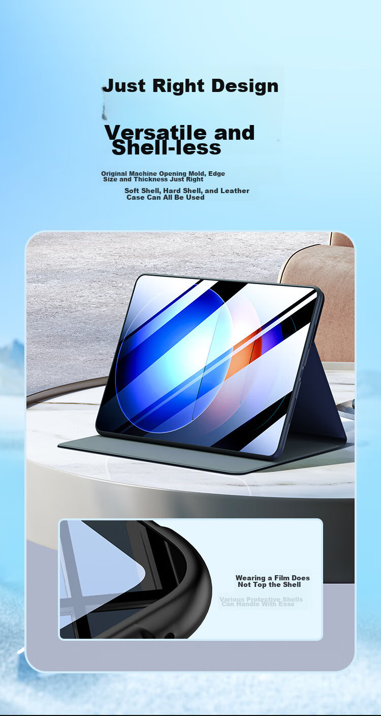 BIAZE High Definition Tempered Glass Screen Protector for Xiaomi Pad 7S Pro/6S Pro/9Pro, Compatible with Xiaomi Tablets 12.4/12.5 Inch Protective Film PM224-High Definitio 9