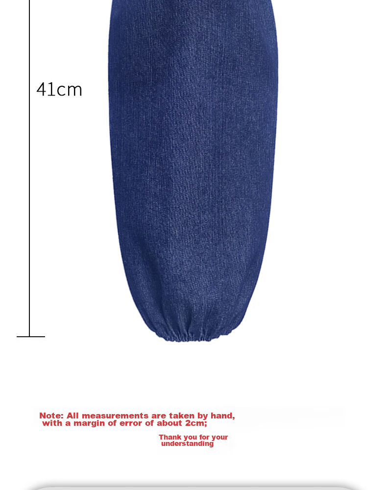 Shengfang Denim Sleeve Protectors, Welding Anti-Fouling Wear-Resistant Dirt-Resistant Denim Fabric, Thickened Sleeve Covers, Work Factory Protective Gear, 10 Pairs Pack 4