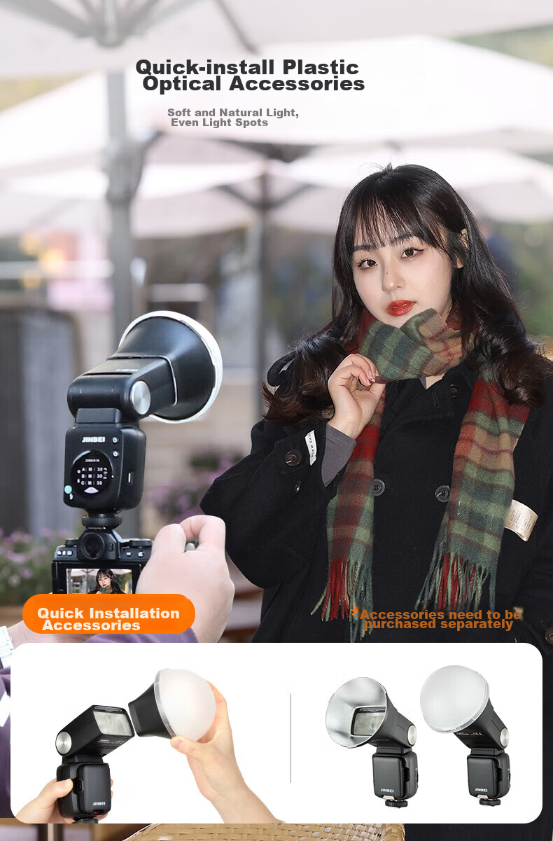 JINBEI Hi-460MAX Hot Shoe Flash for DSLR And Mirrorless Cameras, TTL High-Speed Sync, Portable for Outdoor Shooting, Compatible with Sony Hi-460MAX Sony Version (For Sony) 13