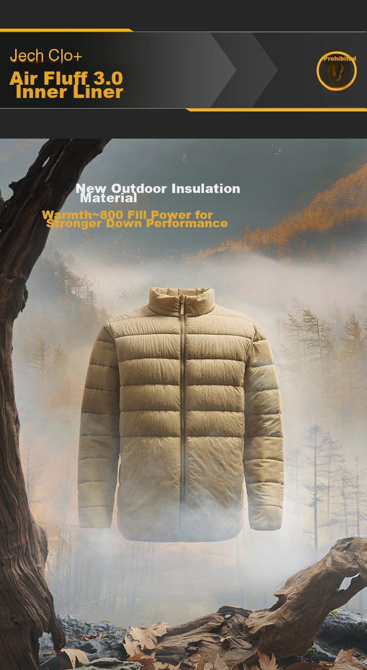 Beneunder Three-In down Jacket for Men, Outdoor Windproof And Waterproof, LS19924, Christmas Gift, Misty Gray, XL 20