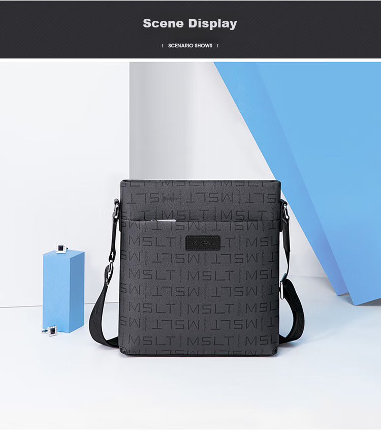 MashaLanti Business Shoulder Crossbody Bag, Portable Men's Bag, Casual Large-Capacity Small Square Bag for Men, Father's Day Gift for Husband 12