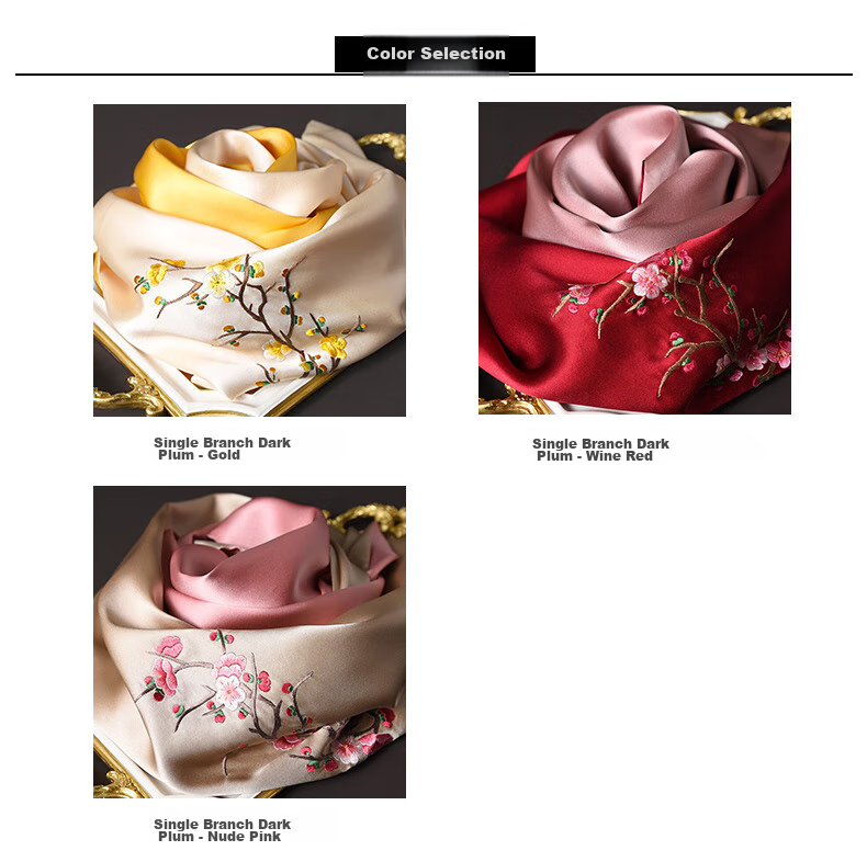 Hangsifu Suzhou Silk Scarf, Mulberry Silk Shawl, Autumn And Winter Neck Protection Wrap, Birthday Gift for Wife, Mother, And Wome 5