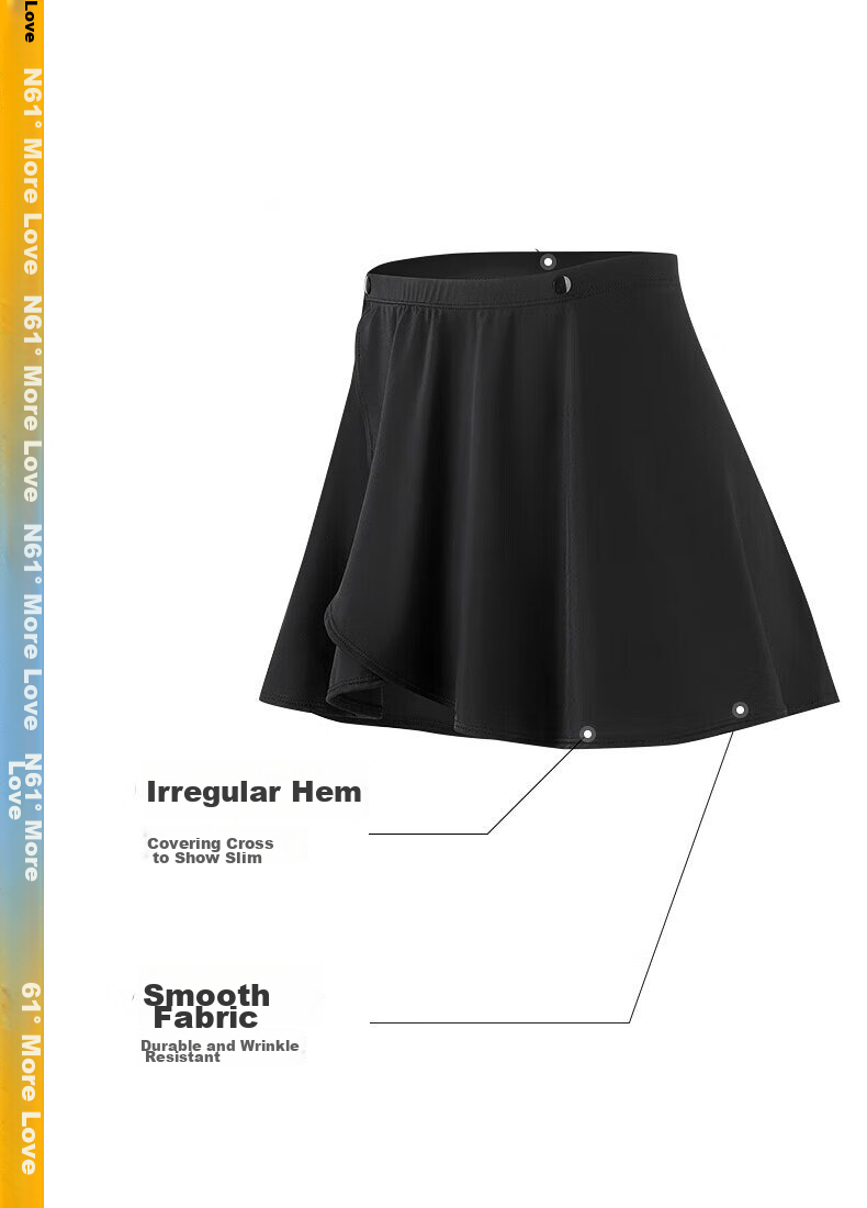 361° Yoga Pants, Skirt Cover-Up, Anti-Exposure, One-Piece Outer Layer, Sports Hip-Covering Skirt, Short Yoga Skirt, Running Skirt Cover-Up 5