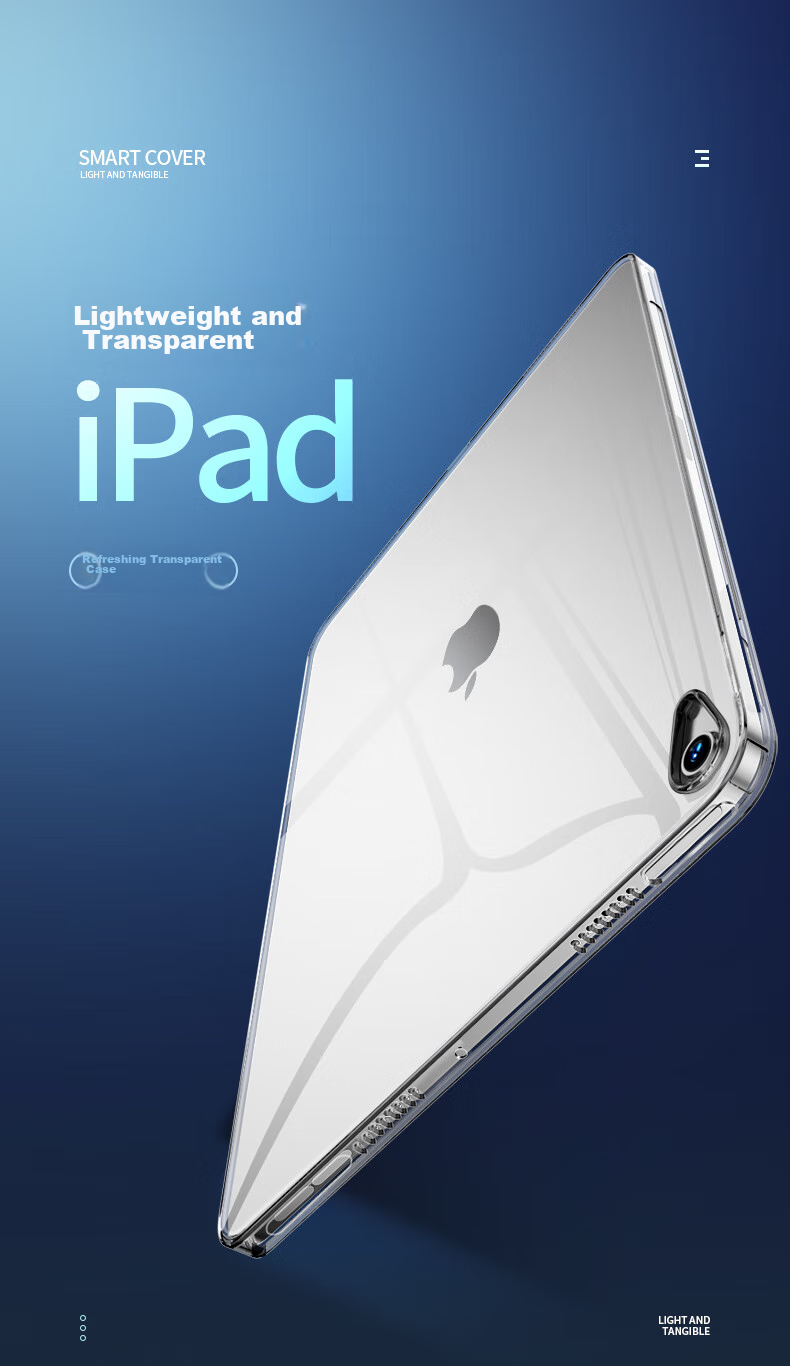 BIAZE IPad 24/21 IPad Mini 7/6 Protective Case with A17 Pro Chip, Apple Tablet 8.3-Inch TPU Slim Transparent Protective Cover PB301 2