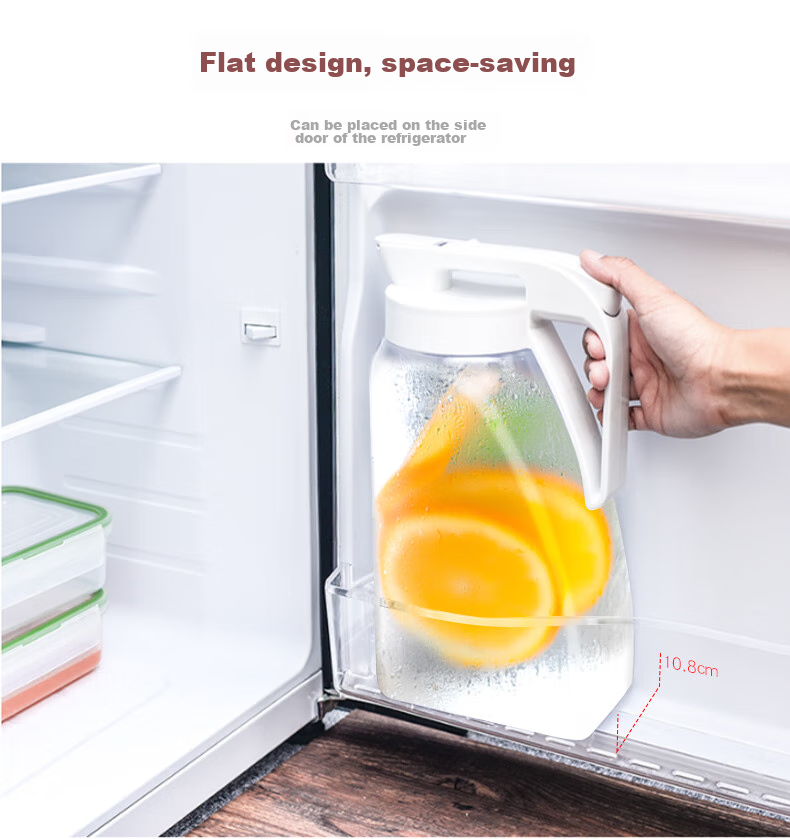 ASVEL Plastic Cold Water Pitcher, Large Capacity, for Brewing Tea, Refrigerator Juice Pitcher, Food-Grade, Heat-Resistant, 3.1L 7