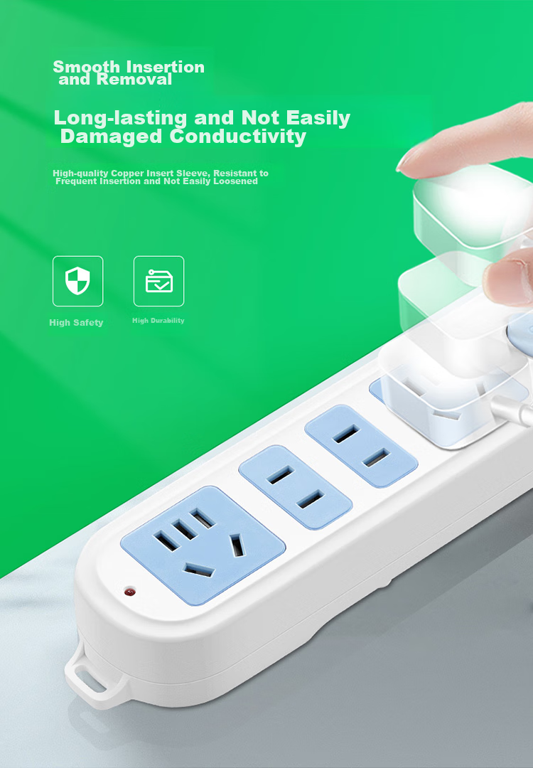 BULL Power Strip/Extension Cord/Power Bar/Outlet Strip/Power Board/Cable Reel GN-607 4 Outlets with Master Switch, 4 Meters Long 5