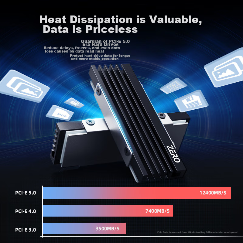 Охлаждение для SSD M.2 ID-COOLING ZERO M05, радиатор M.2 SSD, алюминиевый, 6мм