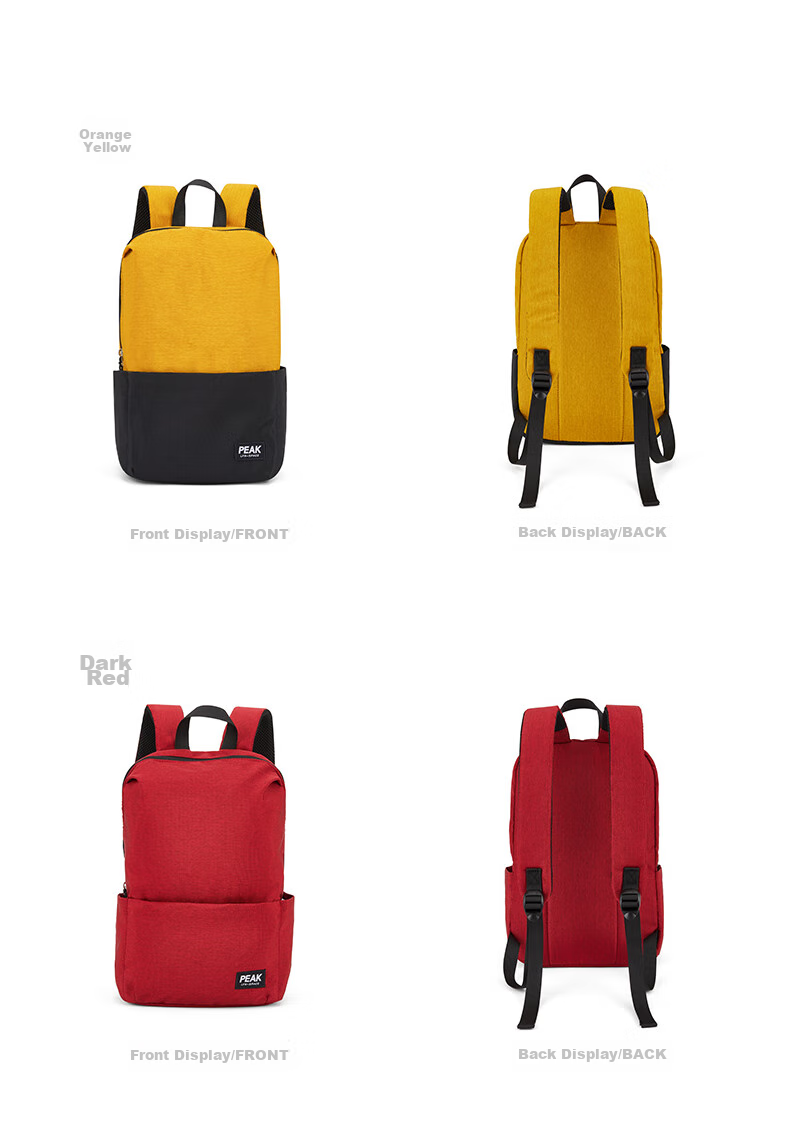 PEAK Sports Backpack for Men, Commuter Lightweight Small Bag, Water-Resistant Outdoor Travel Portable Small Backpack DB143120 22