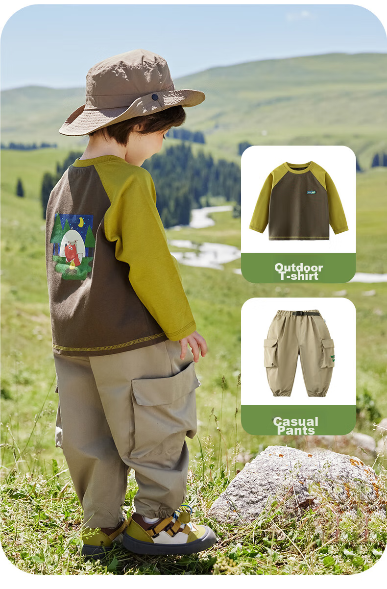 Ciciibear Quick-Dry Shirt, Ciciibear Boys' Long-Sleeve T-Shirt, Spring And Autumn Style, Raglan Sleeve, Baby Undershirt, Children's New Style for 2024 16