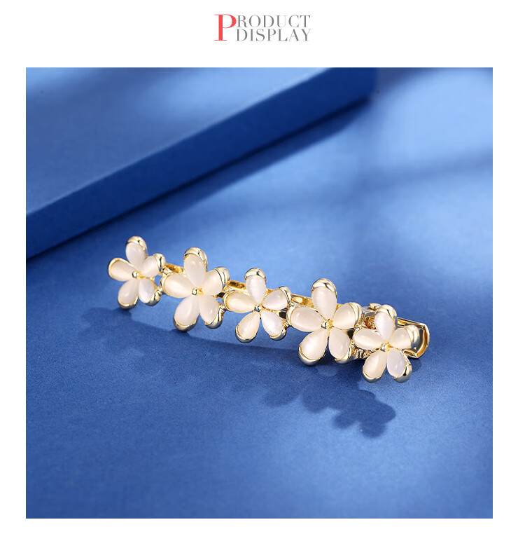 CHIMERA Elegant Hair Claw Clip with Flower And Shark Design, Luxurious Hair Clip for Back of Head, Bun Maker, Mid-Autumn Festival Gift for Wome 36