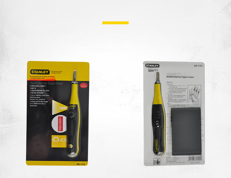STANLEY Advanced Digital Display Voltage Tester, High-Precision Sensing, Multifunctional Intelligent Voltage Pen, Breakpoint Line Detection, 66-133 6