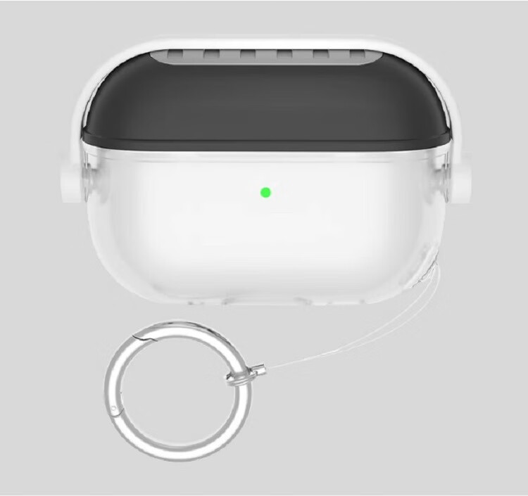 TRUST ME AirPods 3 Case, Apple Bluetooth Earphone Third Generation Silicone Protective Cover, Transparent Creative Shockproof Anti-Scratch, Semi-Transparent Black 12