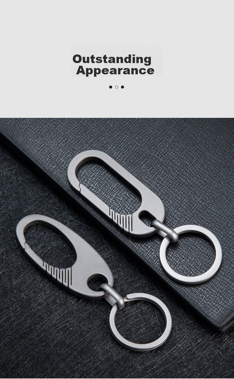 YORA Titanium Alloy Car Key Chain, Men's Pendant, Key Ring, Waist-Hanging Key Fob for Electric Vehicles And Motorcycles 9