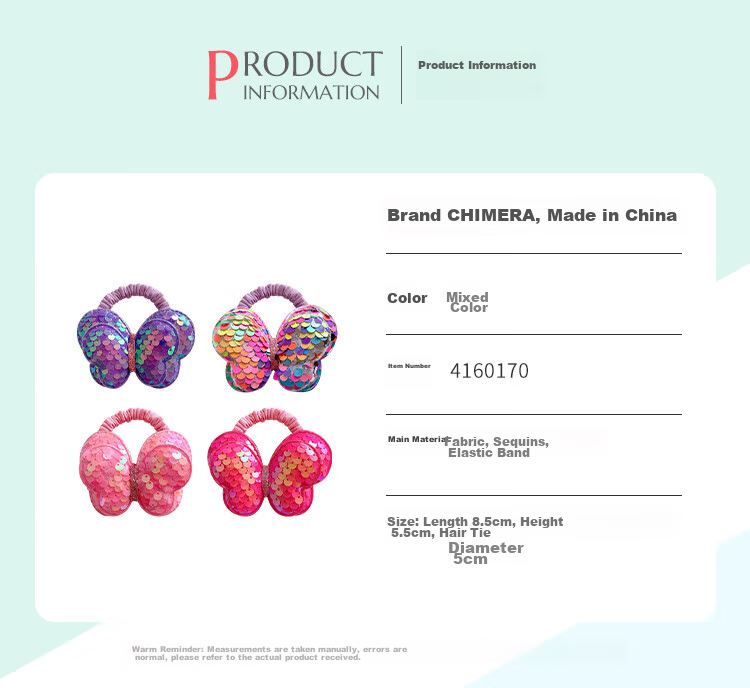 CHIMERA 4-Piece Children's Hair Ties, Bun Maker, High Ponytail Holder, Non-Damaging Hair Bands, Girls' Mid-Autumn Festival Gift 21