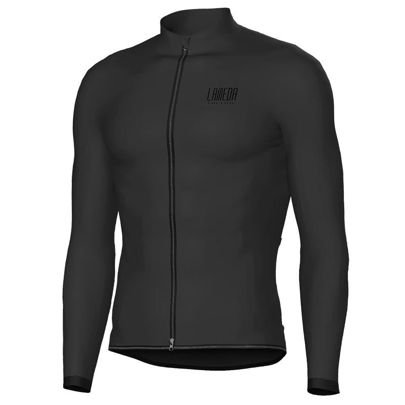 Lameda Windbreaker for Men And Women, Windproof Cycling Jacket, Road Bike Outerwear, Bicycle Coat, Black, 2XL