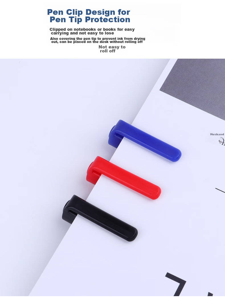 BAOKE MP2915 Dual-Tip Fine And Thick Oil-Based Marker Pen for Meetings And Signatures, Black, 12 Pens Per Box 5