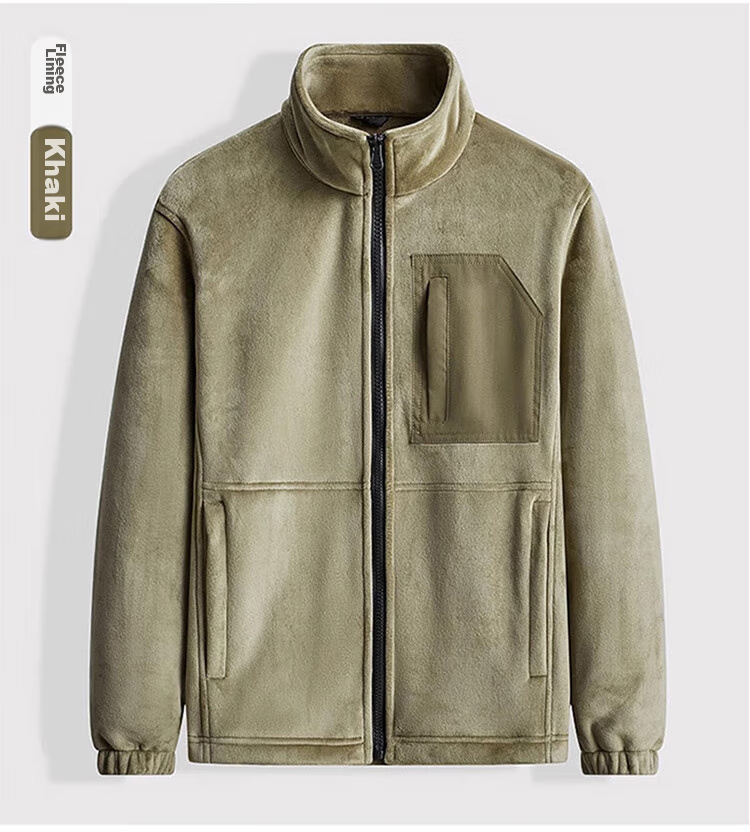 JEEP SPIRIT Men's Three-In Jacket, Autumn And Winter Casual Loose-Fitting Hooded Workwear Coat for Me 15