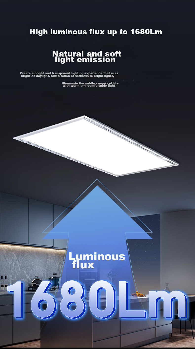 Foshanzhaoming Kitchen Light Panel, Bathroom Ceiling Flat Panel Light, Integrated Suspended Ceiling Light, 300*300 Qingqin 18W 9