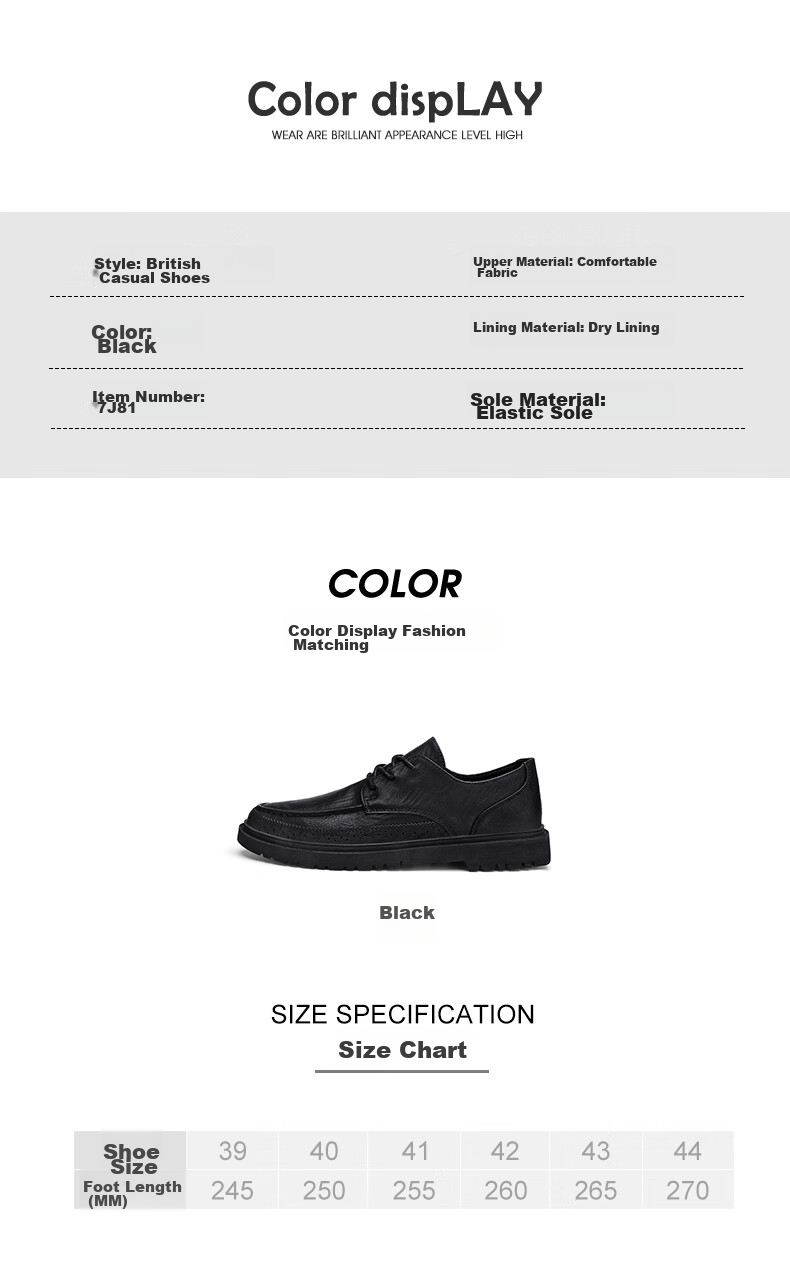 CALIFBULL Men's Shoes, Spring And Summer Business Casual Leather Shoes for Men, Breathable Soft-Soled Dress Shoes, Formal Wedding Shoes, Black, Size 41 6