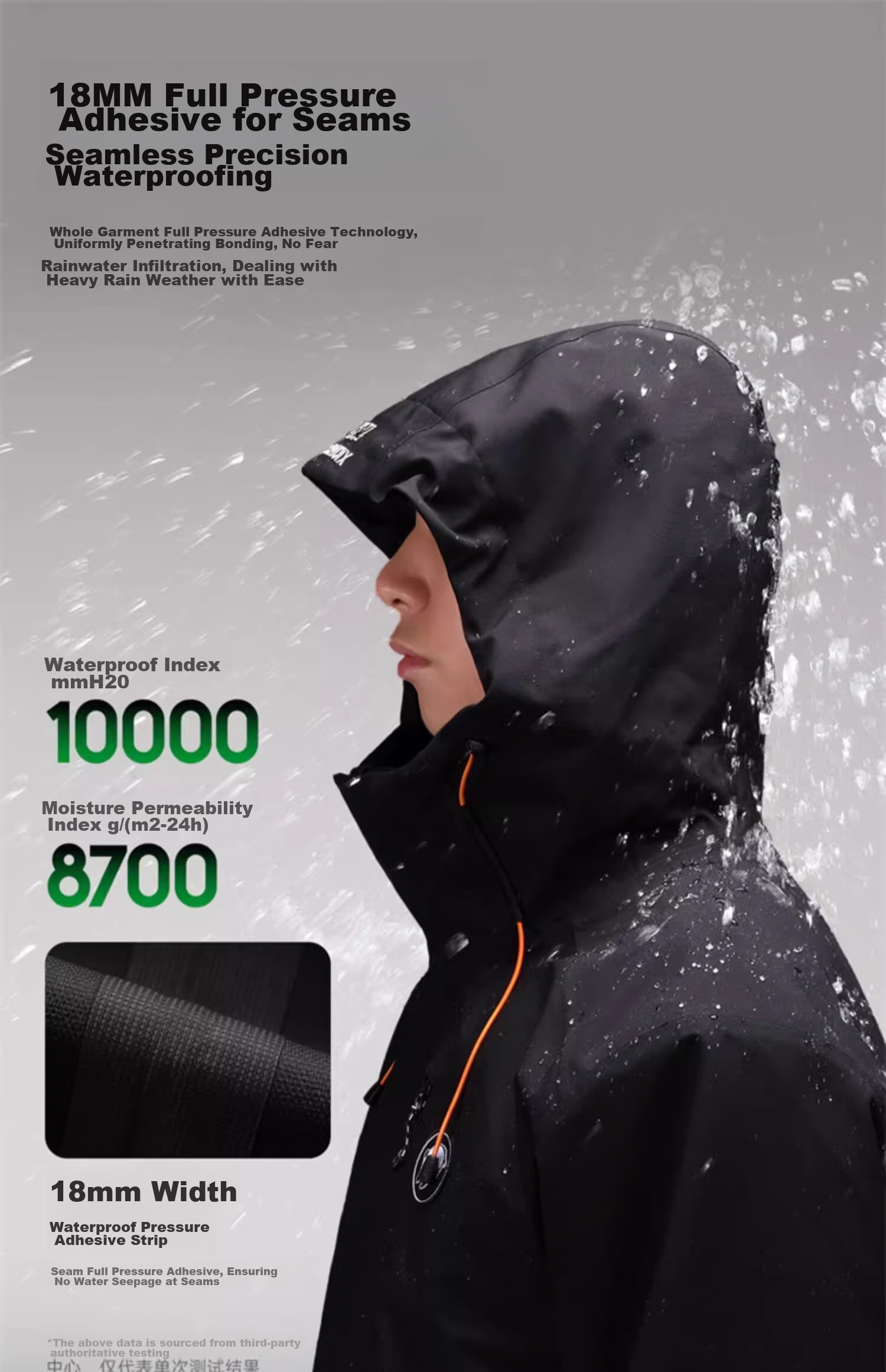 CAMEL Panda Three-In Outdoor Waterproof And Windproof Jacket for Men And Women, Autumn And Winter Hiking And Mountaineering Coat 1641 10