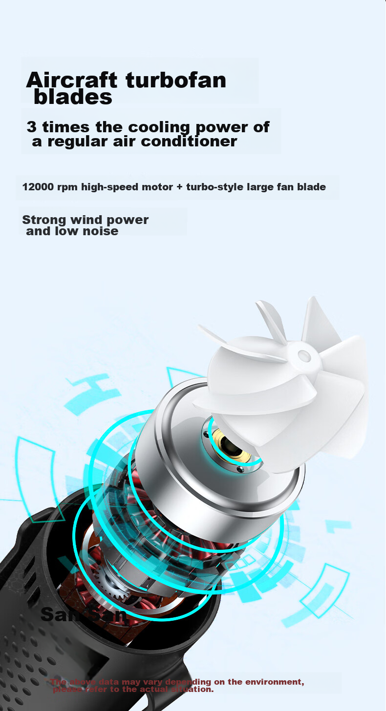 Masentek X1 Waist-Mounted Electric Fan, Portable Neck Strap Rechargeable Mini Air Conditioner, Cooling Device for Construction Sites, Outdoor Work, Welders, Long Battery Life with Strong Airflow 11