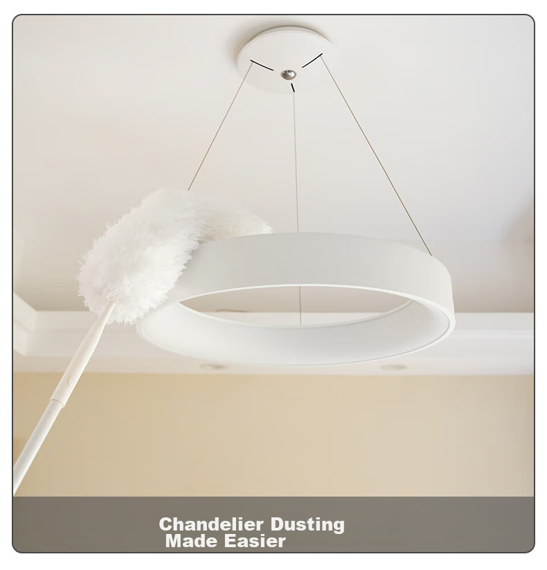 Sulida Feather Duster, 2.5-Meter Extendable, for Car And Home Use, Static Dust Removal, Ceiling Cleaning Tool 7
