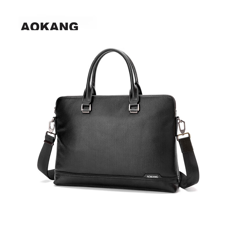 Aokang Briefcase, Business Bag for Men, Handheld Bag, Top-Grain Leather Laptop Bag, Birthday Gift for Husband