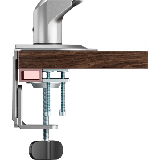 Brateck Beihu Monitor Stand Accessory, Mechanical Arm Desktop Adapter, Computer Stand Desk Clamp Vertical Base Accessory, Rotating Screen No-Drilling Suspension Arm Accessory APE10