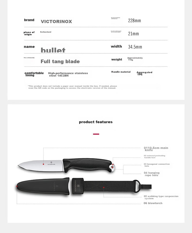 Victorinox Swiss Army Knife Venture Multi-Tool Outdoor Folding Survival Knife 3.0902.4 Green 8