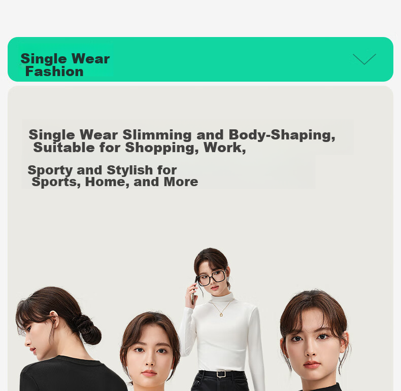 Jianyun Modal Cotton Turtleneck Base Layer, Women's Slim-Fit Long-Sleeve Undershirt, Stylish Spring And Autumn Top, Suitable for Outer Wear 6