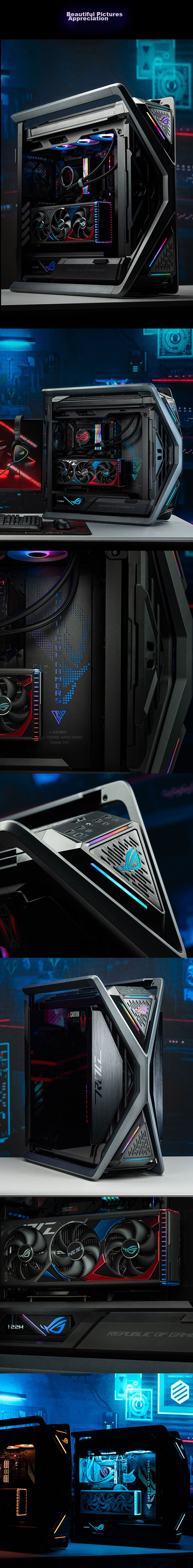 ASUS ROG HYPERION GR701 Genesis Chassis, Dual C-Port Optimized Version, Compatible with ROG MAXIMUS 800 Series Motherboards / Supports EATX Motherboards 6