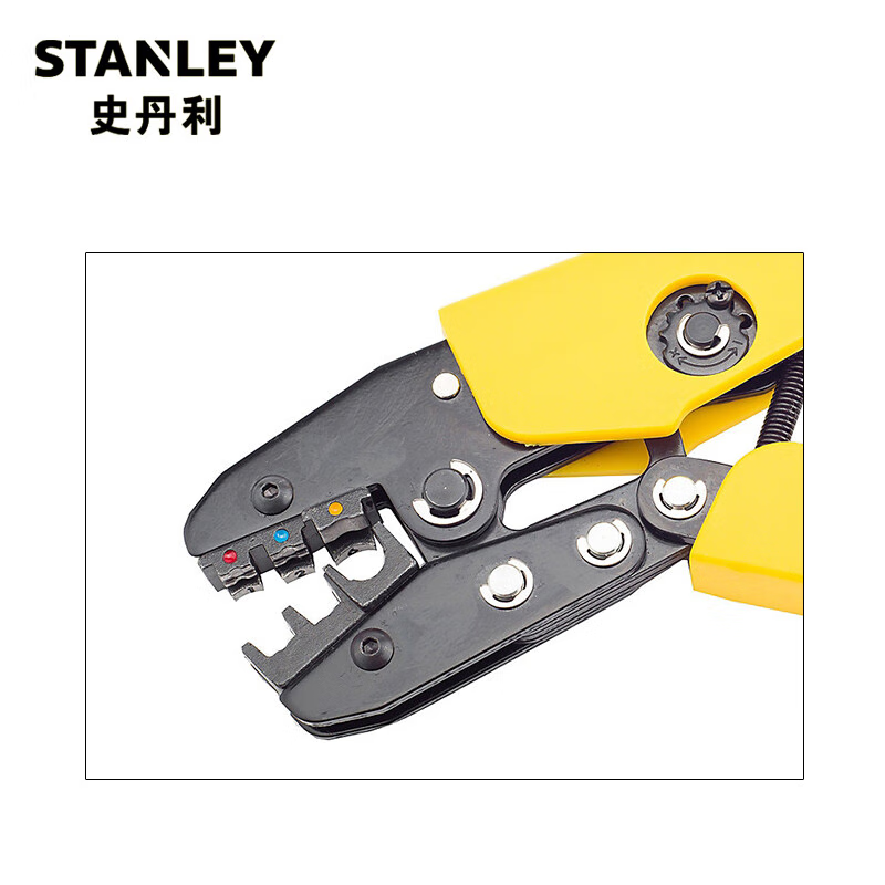 STANLEY A Series Insulated Terminal Crimping Pliers, 0.5-6mm² Wire Connector, Cable Clamp, Terminal Pliers, 84-844