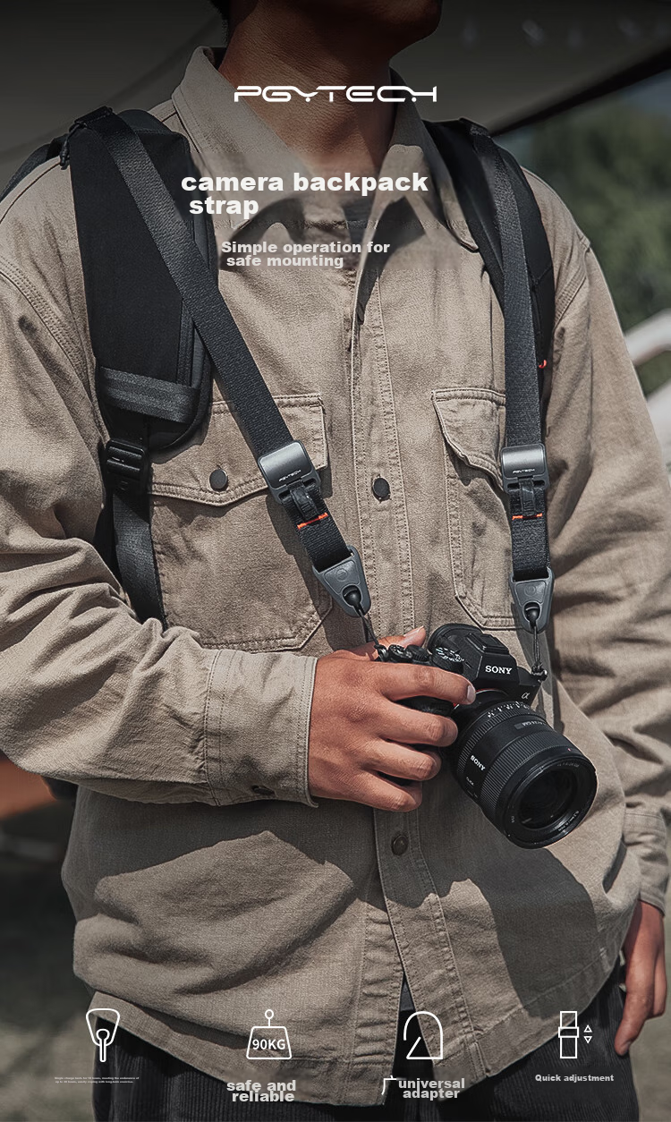 PGYTECH Dandelion Camera Backpack Strap, Photography Bag Camera Strap Accessory, Mirrorless And DSLR Camera Shoulder Strap Accessory, Suitable for Canon Sony Fuji Accessories 1