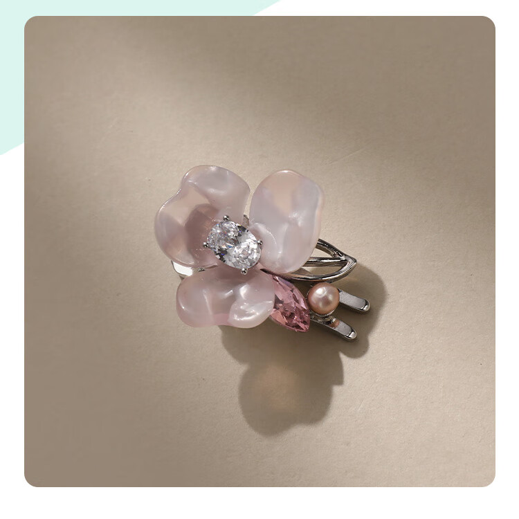 CHIMERA Mini Floral Hair Claw Clip for Bangs and Side Hair, Hairpin Hair Accessory, Children's Day Gift 6.1 6