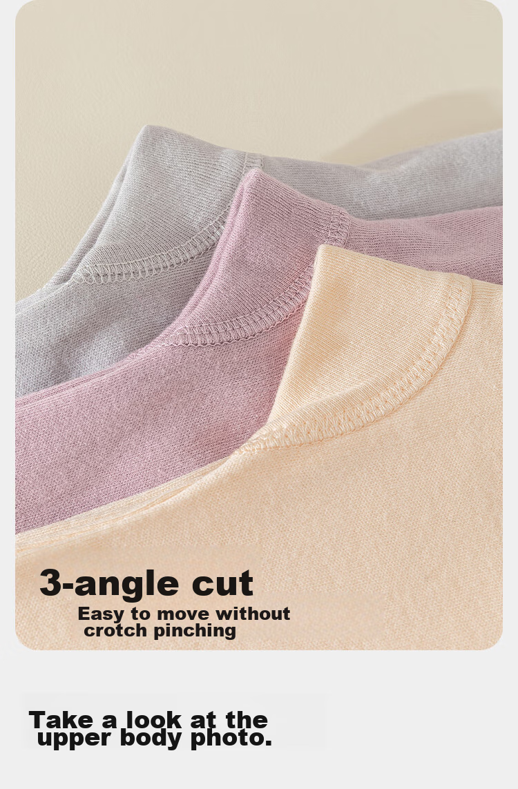 LangSha Women's Autumn Long Johns, Single Piece Pure Cotton Thin Warm Pants, Inner Wear Base Layer, Large Size All-Cotton Thermal Underwear, Autumn New Arrival 19