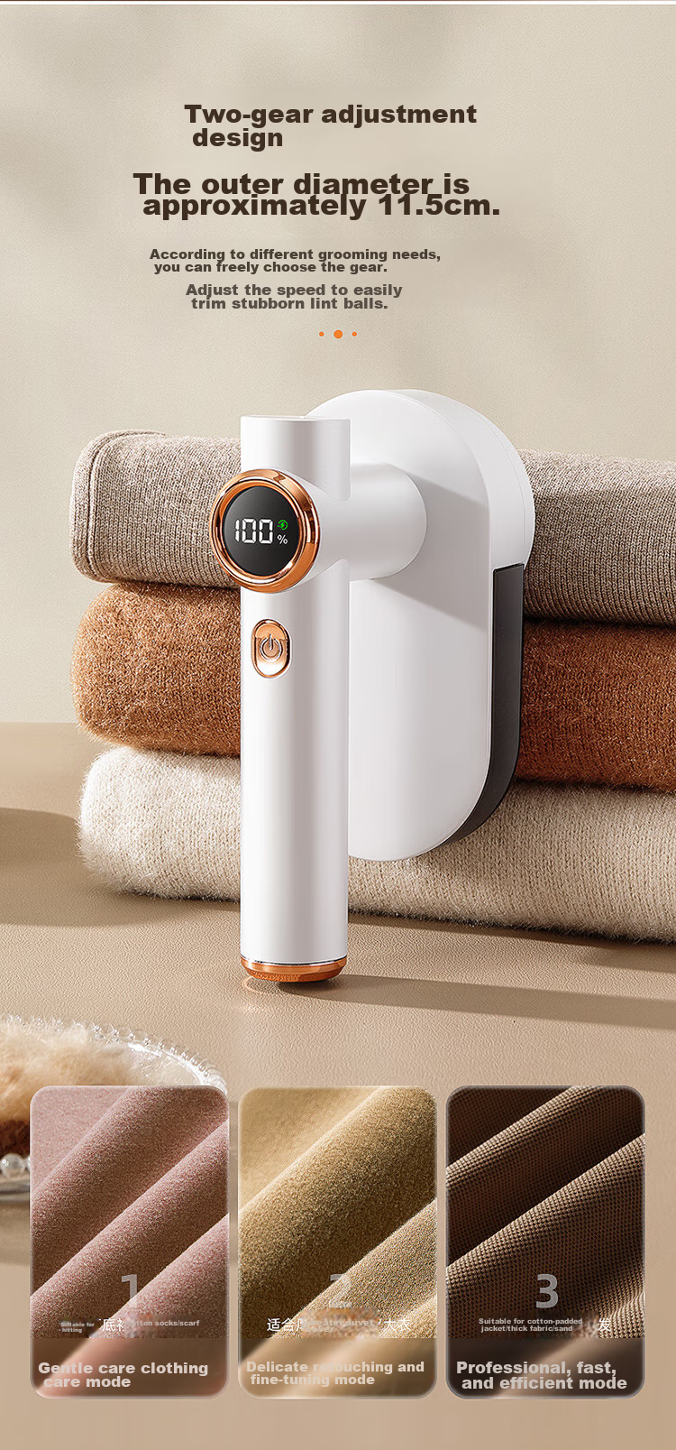 LYNN Lint Roller, Pilling Remover, Clothes Pilling Remover, Lint Roller with Large Capacity Storage Chamber, Lint Remover 5