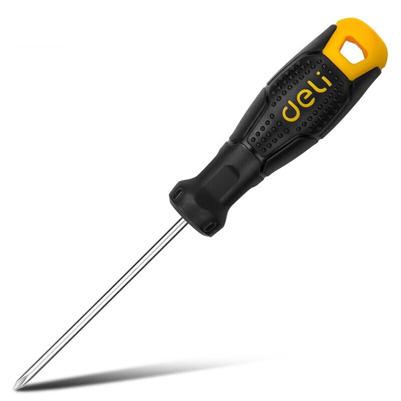 DELIGONGJU Deli Plastic Handle Phillips Screwdriver PH2x100mm DL626100 (Random Delivery of New And Old Products)