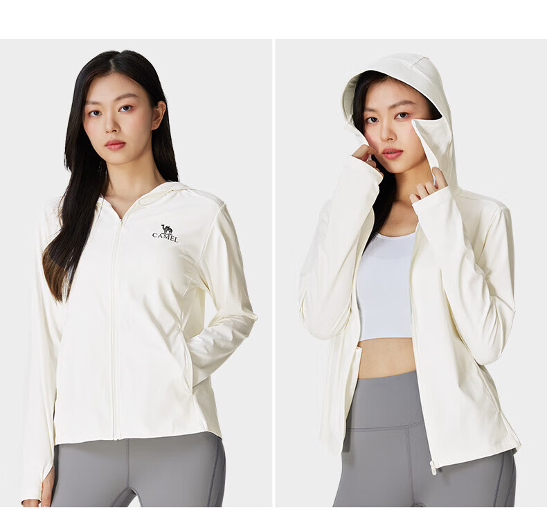 CAMEL Original Yarn Sun Protection Clothing for Men, 2024 Spring And Summer New Style, Cool And Breathable Outdoor Sun Protection Skin Coat Jacket for Women, 0003 17